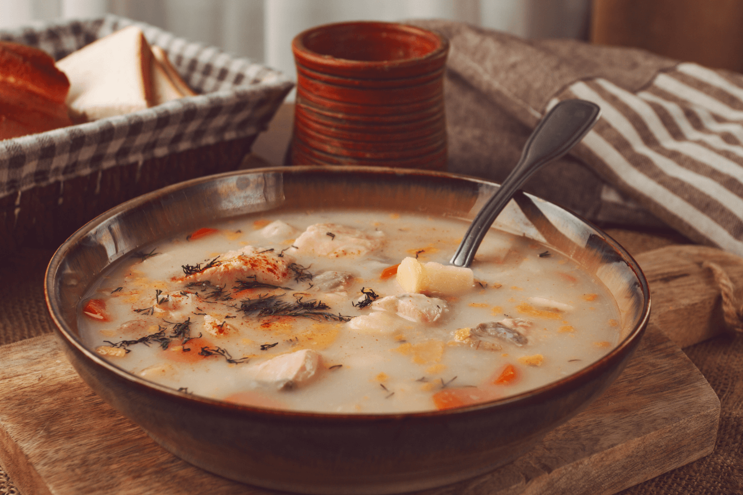 Rybí polévka z kapra